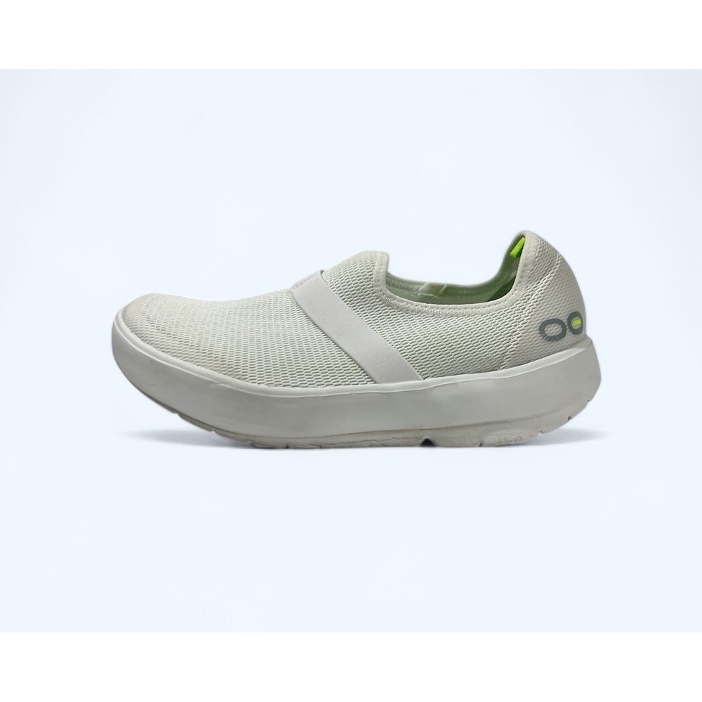 OOFOS OOmg eeZee Low White‎ Women's Mesh Slip On Recovery Shoes Size US 9
